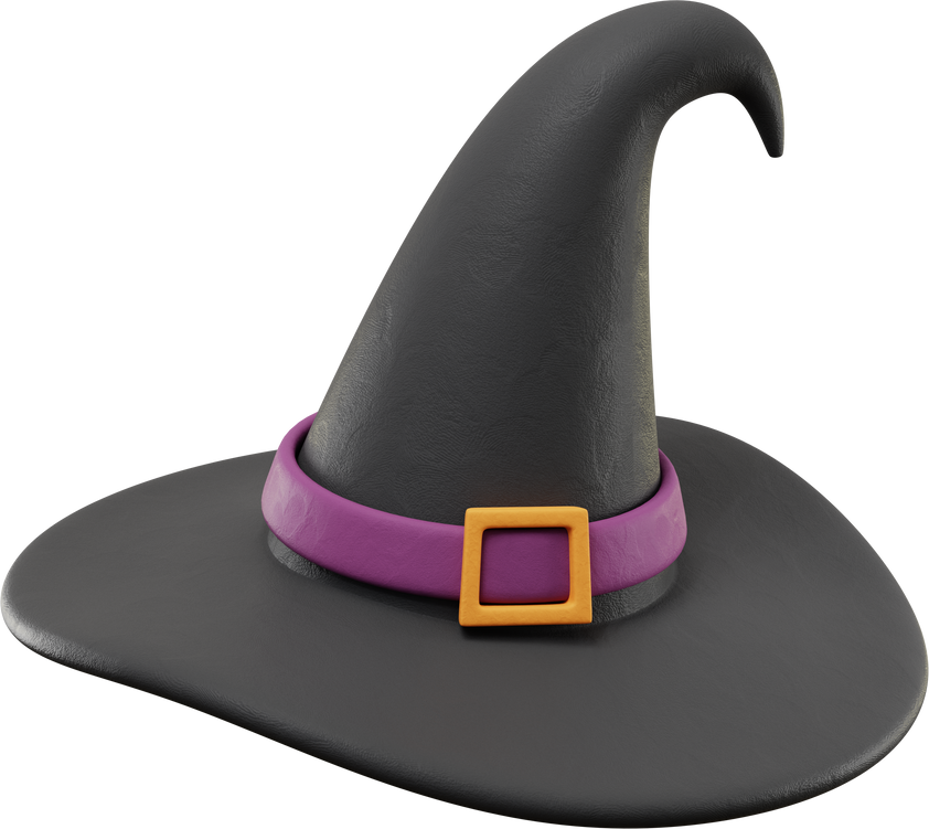 3d Hat Icon Halloween Illustration